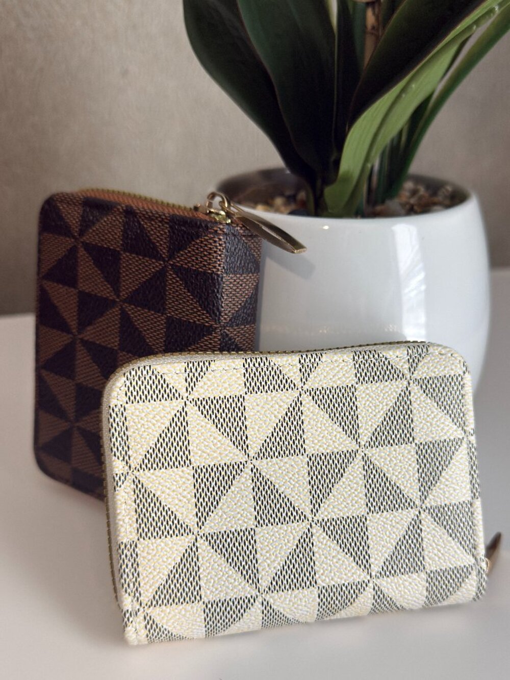 2 Small Card Holder for Women and with Multiple Slots Zip Around Wallet New